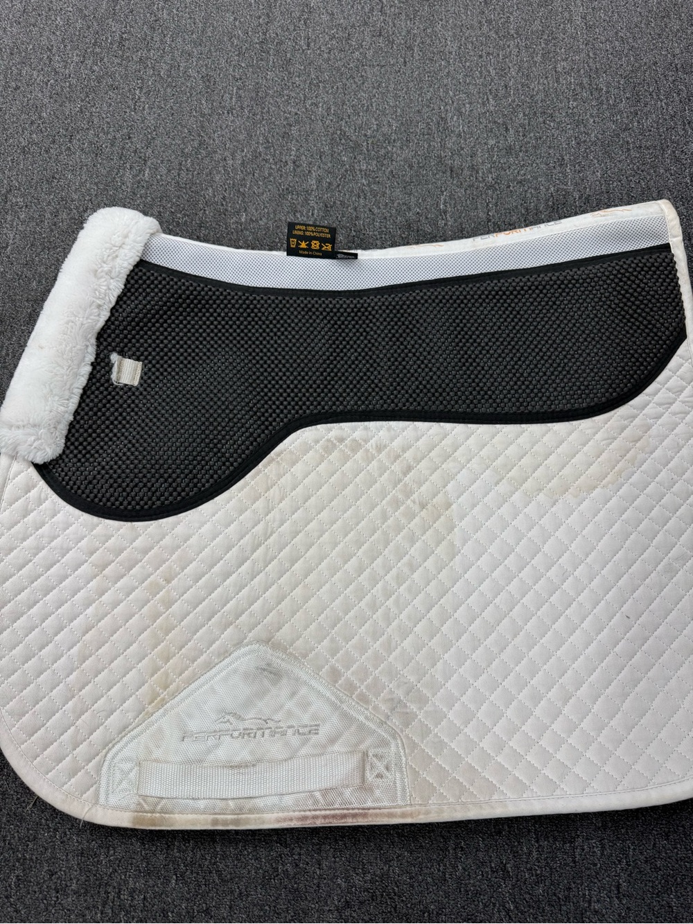 Shires Performance White Pad w/Waffle Half Pad